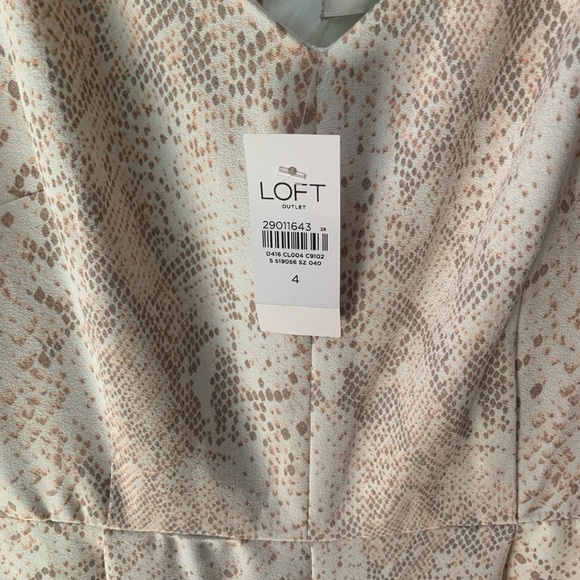 Loft Snakeskin Jumpsuit NWT | 4 - Picture 4 of 5